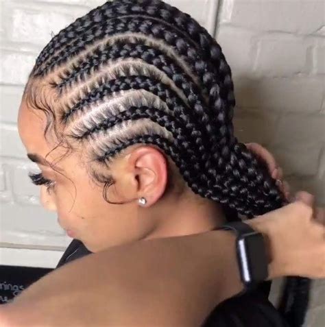 Pin By Tasha Campbell On Trenzas Africanas Pegadas Cornrow Hairstyles