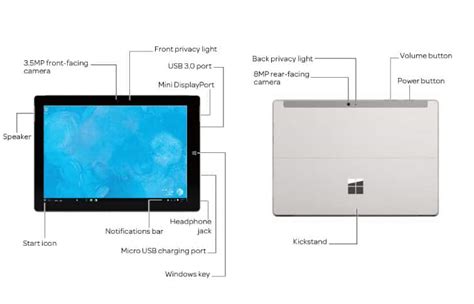 Microsoft Surface 3 1657 Windows 10 Diagram Atandt Device Support