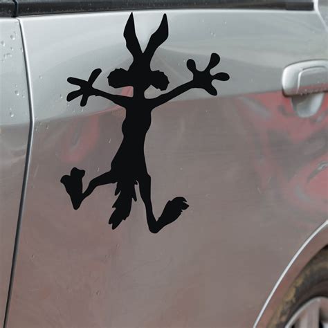Wile E Coyote Splat Vinyl Decal Sticker | Jeep Window Decal