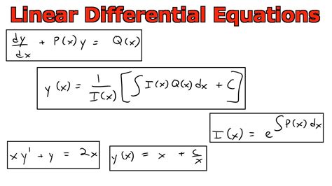 Linear Differential Equations Youtube