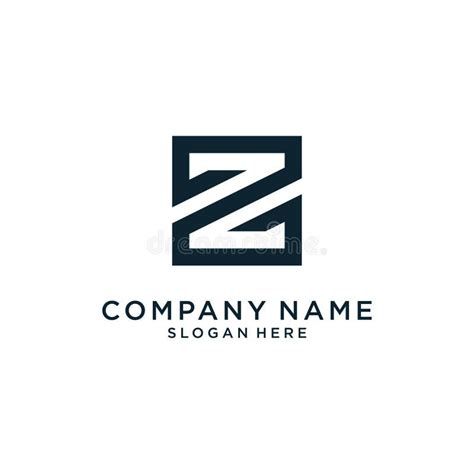 Letter Z Or Zz Monogram Logo Design Vector Stock Vector Illustration