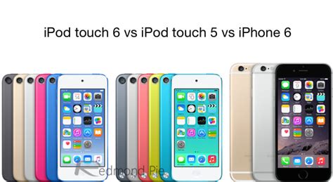 Ipod Touch 6 Vs Ipod Touch 5 Vs Iphone 6 Specs Comparison Redmond