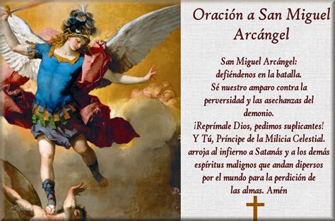 Oracion A San Miguel Arcangel Para Proteccion Unpiro