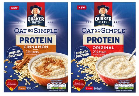 16 fat 69 carbs 15 protein. Quaker Oats launches new protein variant