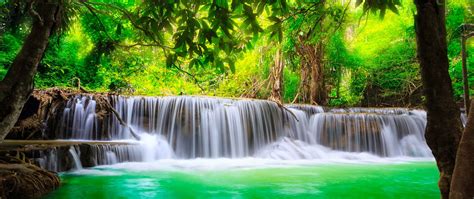 Waterfall Nature Wallpaper 2560x1080 57156 Baltana