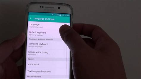 Samsung Galaxy S6 Edge How To Change The System Language Youtube