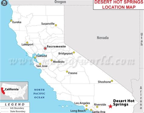 Desert Hot Springs California Map Australia Map