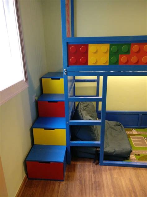 Kids Loft Kura Bed With Nordli Stairs Ikea Bunk Bed Kura Bed Kid Beds