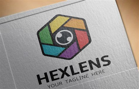 Hexlens Logo Design On The Side Of A Box
