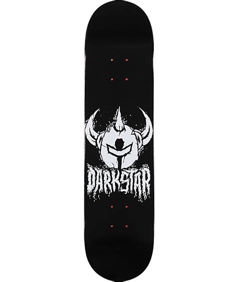 darkstar icon stacks black and white 7 75 skateboard deck zumiez