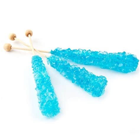 Blue Raspberry Rock Candy Sugar Stick 1 Ct Candy Crystals Sugar