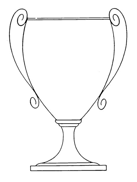 Vintage Image Loving Cup Trophy Silhouette The