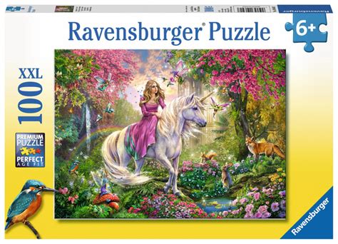 Ravensburger Magical Ride Unicorn Xxl 100 Piece Jigsaw Puzzle Bright