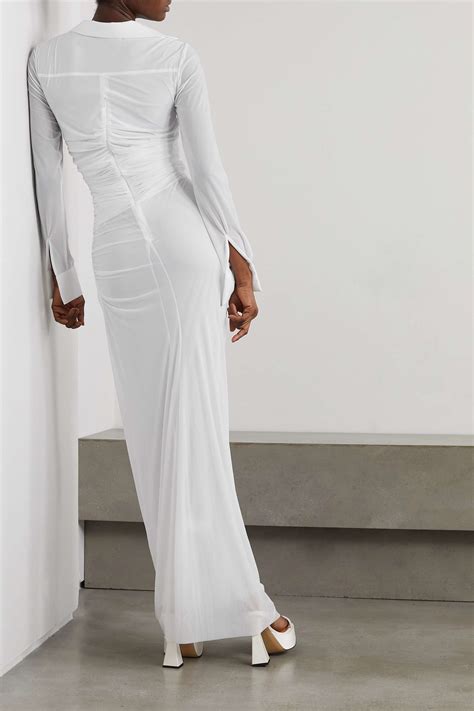 White Cutout Stretch Jersey Maxi Dress CHRISTOPHER ESBER NET A PORTER