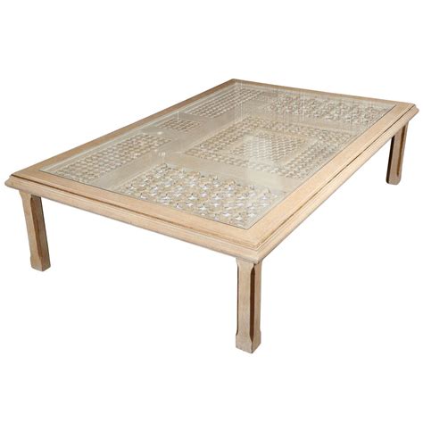 Antique wooden moroccan coffee or side table in mashrabiya style. Moroccan Rectangular Coffee Table at 1stdibs