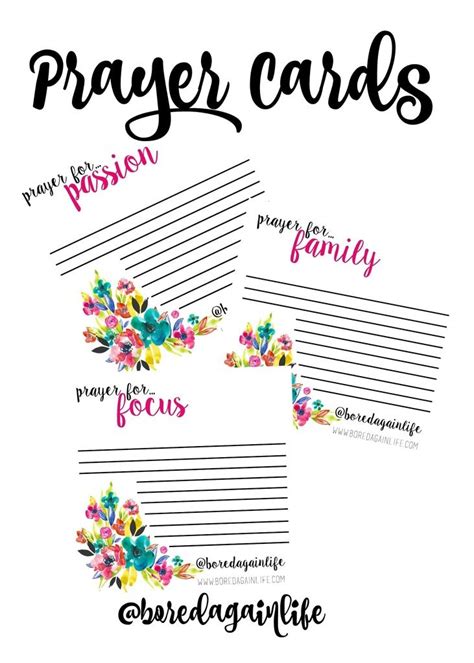 Fervent Prayer Cards Diy Printables Pinterest Fervent Prayer