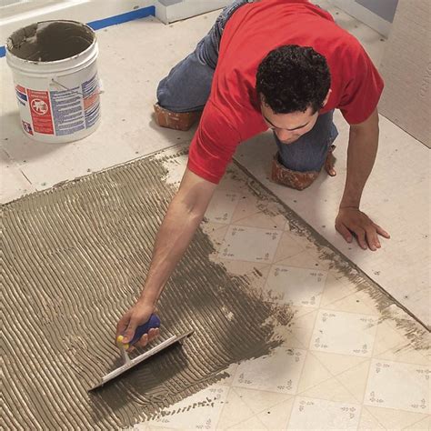 Diy Bathroom Floor Tile Installation Flooring Tips