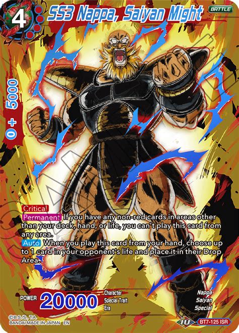 It will adapt from the universe survival and prison planet arcs. Errata for Series 7 Infinite Saiyan Rares - STRATEGY ...