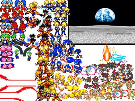 Goku vs sonic is a bonus one minute melee. Dragon ball z, Sonic, Sonic kirby, and Mario scene creator ...