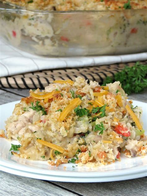 Chicken And Brown Rice Casserole With Veggies