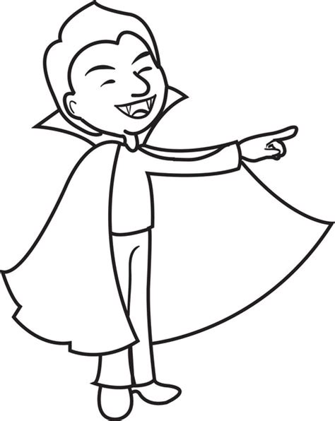 Printable Halloween Vampire Coloring Page For Kids 1 Supplyme