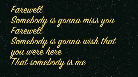 Rihanna Farewell Lyrics On Screen Hd Youtube