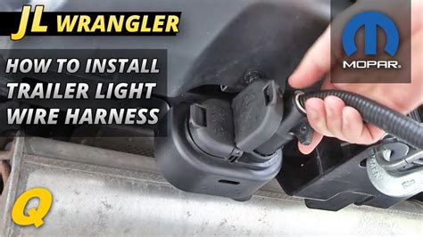 Jeep cj, jeepster & willys. Mopar Trailer Light Wiring Harness Install for Jeep Wrangler JL - YouTube
