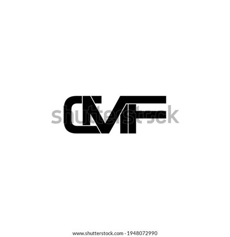 Cmf Letter Original Monogram Logo Design Stock Vector Royalty Free