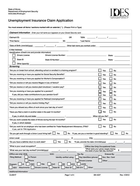 Unemployment Application 2012 2024 Form Fill Out And Sign Printable