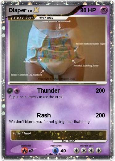 Pokémon Diaper 53 53 Thunder My Pokemon Card