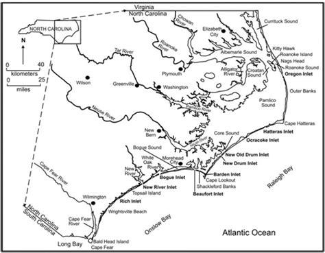 Nc Coastal Counties Map