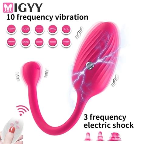 Vibrators Remote Control Kegel Electric Shock Vaginal Balls For Women