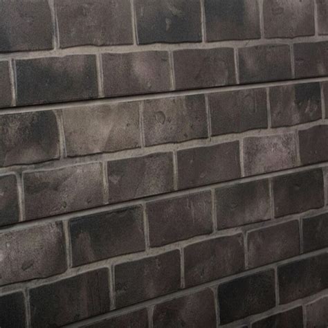 Gray Brick Slatwall Panel Textured Brick Slot Wall