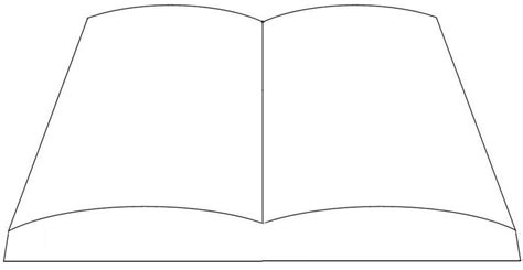 Blank Open Book Template Clip Art Library