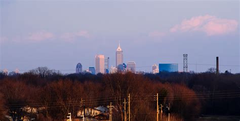 Indianapolis Skyline View From Ronald Reagan Parkway In Av Flickr