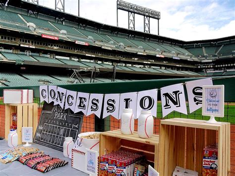 Baseball Party Decorations Chalkboard Scoreboard Wooden Crates Diy