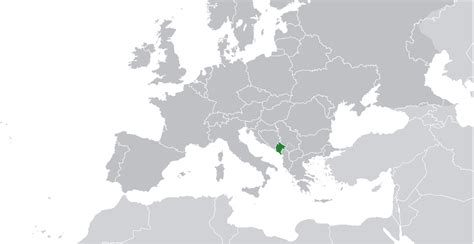 ﻿mapa De Montenegro﻿ Donde Está Queda País Encuentra Localización