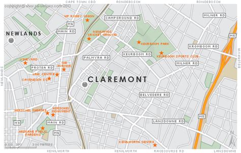 Claremont Map