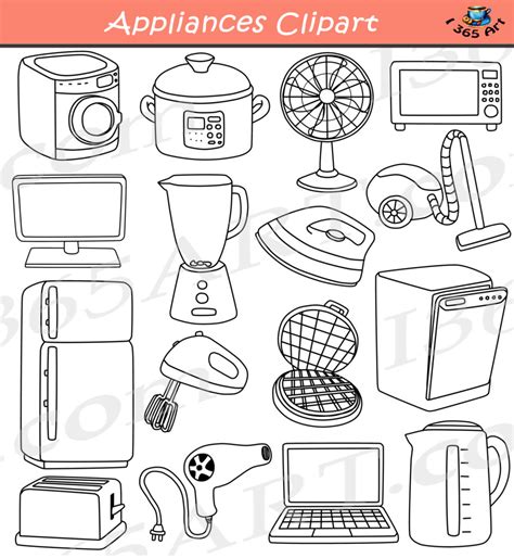 Appliances Clipart And Electrical Devices School Clipart