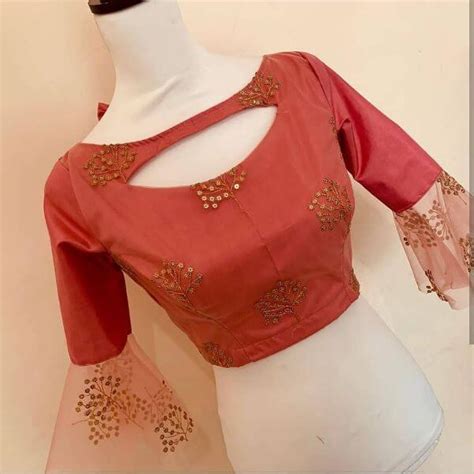 Latest Blouse Front Neck Designs For Sarees Simple Craft