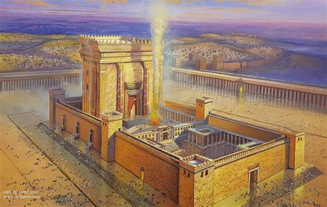 Painting Light Of The Second Jerusalem Temple Solomons Temple Jesus