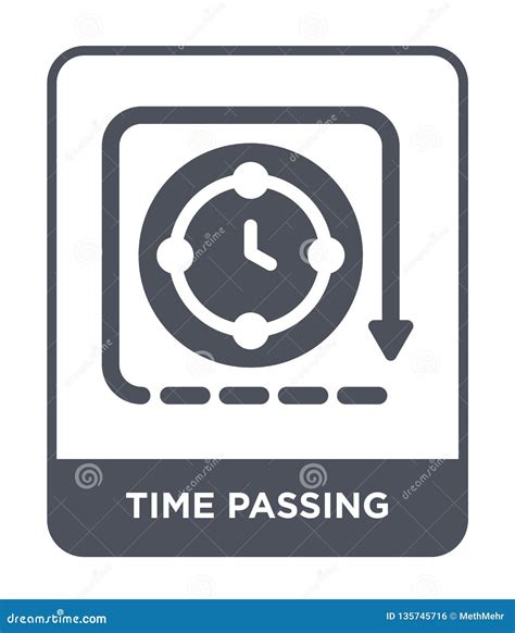 Time Passing Icon In Trendy Design Style Time Passing Icon Isolated On