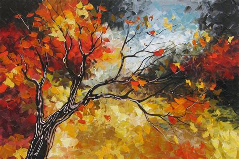 Fall Landscape Watercolor Painting At Explore