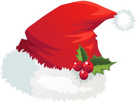 Transparent Santa Hat With Mistletoe Png Picture Christmas Drawing