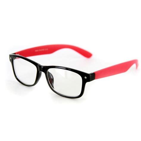 Star Burst Just For Fun Clear Lens Wayfarer Fake Glasses 100 Uv Protection Glasses For Your