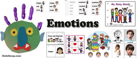 emotions  feelings preschool activities games  lessons kidssoup