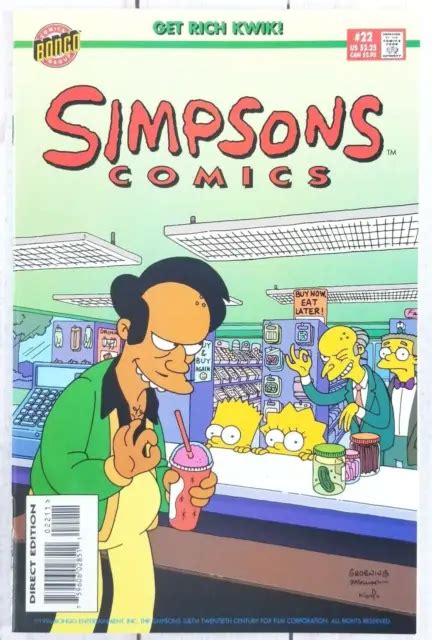 Simpsons Comics 22 Bongo Comics 1996 Bart Simpson Homer Simpson Bill Morrison 8 99 Picclick
