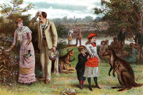 1800s 1880s 1881 Summer Picnic Scene Painting By Vintage Images Pixels