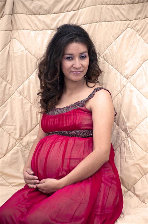 Color Portrait Young Pregnant Spanish Woman Ii Photograph By Sally