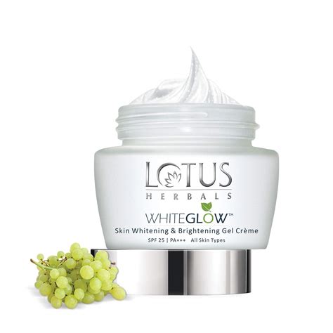 Eating healthy and exercising and cleanse. Lotus Whiteglow Skin Whitening & Brightening Gel Cream ...